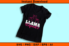 Cute Llama Squad SVG Funny Matching Friends Design Product Image 3