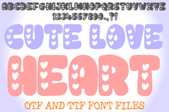 Cute Love Heart Handwriting Alphabet Lettering ABC Text Font OTF by Squeeb Creative