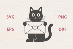 Cute Cat with love letter Product Image 1