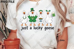 Cute Lucky Goose St Patrick PNG, Goose Product Image 2