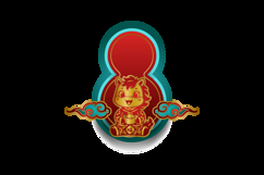 Cute lunar new year horse chinese zodiac sign decorative Product Image 2