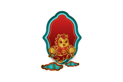 Cute lunar new year horse chinese zodiac sign decorative Product Image 1