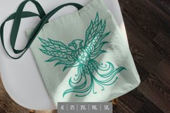 Majestic Mandala Phoenix with Spread Wings Product Image 1