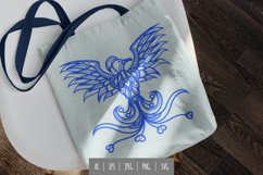 Cool Mandala Phoenix with Spread Wings Product Image 1