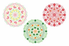 Colorful Mandala in Circle Shape for Easter & St. Patrick's Product Image 2