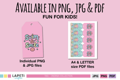 Printable gift tags with a pink haired mermaid and ocean animals, great for birthday favors or thank you gifts.