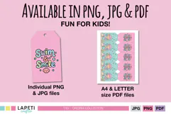 Printable gift tags with a pink haired mermaid and ocean animals, great for birthday favors or thank you gifts.