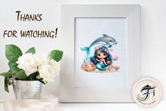Explore our delightful mermaid watercolor clipart, perfect for invitations, greeting cards, scrapbooking, and seasonal crafts. Ideal for sublimation designs on transparent backgrounds, as well as birthday cards, T-shirt designs, children&#039;s prints and deco