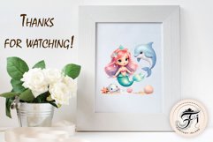 Explore our delightful mermaid watercolor clipart, perfect for invitations, greeting cards, scrapbooking, and seasonal crafts. Ideal for sublimation designs on transparent backgrounds, as well as birthday cards, T-shirt designs, children&#039;s prints and deco
