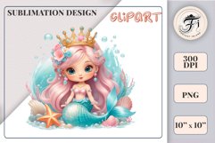 Explore our delightful mermaid watercolor clipart, perfect for invitations, greeting cards, scrapbooking, and seasonal crafts. Ideal for sublimation designs on transparent backgrounds, as well as birthday cards, T-shirt designs, children&#039;s prints and deco