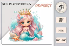 Explore our delightful mermaid watercolor clipart, perfect for invitations, greeting cards, scrapbooking, and seasonal crafts. Ideal for sublimation designs on transparent backgrounds, as well as birthday cards, T-shirt designs, children's prints and deco