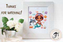 Explore our delightful mermaid watercolor clipart, perfect for invitations, greeting cards, scrapbooking, and seasonal crafts. Ideal for sublimation designs on transparent backgrounds, as well as birthday cards, T-shirt designs, children&#039;s prints and deco