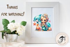Explore our delightful mermaid watercolor clipart, perfect for invitations, greeting cards, scrapbooking, and seasonal crafts. Ideal for sublimation designs on transparent backgrounds, as well as birthday cards, T-shirt designs, children&#039;s prints and deco