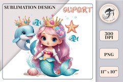Explore our delightful mermaid watercolor clipart, perfect for invitations, greeting cards, scrapbooking, and seasonal crafts. Ideal for sublimation designs on transparent backgrounds, as well as birthday cards, T-shirt designs, children&#039;s prints and deco
