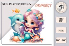 Explore our delightful mermaid watercolor clipart, perfect for invitations, greeting cards, scrapbooking, and seasonal crafts. Ideal for sublimation designs on transparent backgrounds, as well as birthday cards, T-shirt designs, children&#039;s prints and deco
