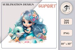 Explore our delightful mermaid watercolor clipart, perfect for invitations, greeting cards, scrapbooking, and seasonal crafts. Ideal for sublimation designs on transparent backgrounds, as well as birthday cards, T-shirt designs, children&#039;s prints and deco