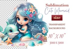 Explore our delightful mermaid watercolor clipart, perfect for invitations, greeting cards, scrapbooking, and seasonal crafts. Ideal for sublimation designs on transparent backgrounds, as well as birthday cards, T-shirt designs, children&#039;s prints and deco