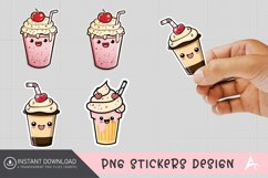 Cute Milkshake Sticker Clipart,Kawaii Milkshake Sticker Product Image 1