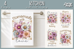 Cute Mom Kitchen Towel Sublimation