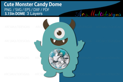 Cute Monster Candy Dome SVG Product Image 2
