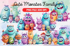 Family, Birthday Clipart ,Birthday Girl, Birthday Boy, Family Clipart, Family Day, Mother&#039;s Day, Father&#039;s Day, Monster, Monster Design, Monster Watercolor, Monster Vector ,Monster Wall Art, Wall Art, Monster Art, Monster Sublimation, Monster Hand Drawn, M