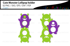 Cute Monster Lollipop Holder Product Image 2