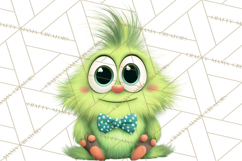 Cute Cartoon Monsters Clipart PNG Halloween Sitting Monsters Product Image 2
