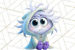 Cute Cartoon Monsters Clipart PNG Halloween Sitting Monsters Product Image 3