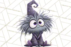 Cute Cartoon Monsters Clipart PNG Halloween Sitting Monsters Product Image 4