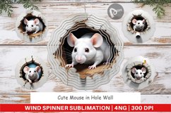 Wind Spinner Mouse in Wall Product Image 1