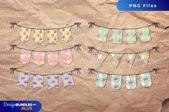 Cute Mouse with Vintage Seamless Pattern Bunting Banner Product Image 1
