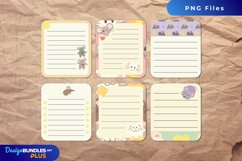 Cute Mouse with Vintage Seamless Shaped Journaling Page Product Image 1