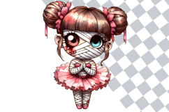 Cute Mummy Ballerina PNG Clipart Bundle 37 Halloween Images Product Image 2
