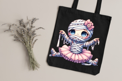 Cute Mummy Ballerina PNG Clipart Bundle 37 Halloween Images Product Image 6