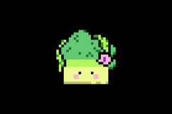 Cute mustard greens character illustration pixel art design Product Image 2