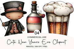 Cute New Years Eve Clipart Product Image 1