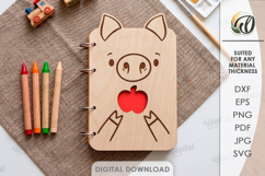 3D Cute Notebook Covers Bundle Laser Cut. Journal Cover SVG Product Image 3