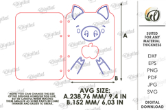 3D Cute Notebook Covers Bundle Laser Cut. Journal Cover SVG Product Image 2