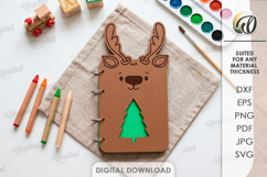 3D Cute Notebook Covers Bundle Laser Cut. Journal Cover SVG Product Image 14