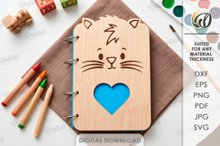 3D Cute Notebook Covers Bundle Laser Cut. Journal Cover SVG Product Image 8