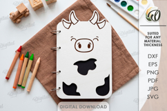 3D Cute Notebook Covers Bundle Laser Cut. Journal Cover SVG Product Image 10