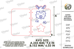 3D Cute Notebook Cover Laser Cut. Journal Cover SVG. Llama Product Image 2