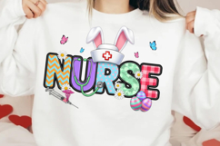 Cute Nurse Bunny Ears Easter Product Image 2