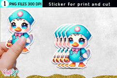  Nurse Sticker for print and cut sticker
