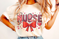 Nurse Valentine's Day PNG, Nurse Mom PNG, Xoxo PNG, Love PNG Product Image 2