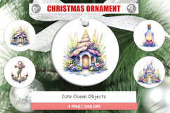 Cute Ocean Objects Ornament Product Image 1