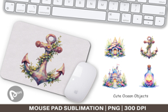 Cute Ocean Objects Mouse Pad Product Image 1