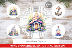 Cute Ocean Objects Wind Spinner Product Image 1