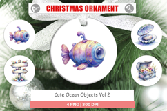 Cute Ocean Objects Ornament Product Image 1