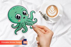 Cute Octopus Sticker, Marine Animal Sticker, Underwater Art Product Image 1